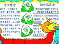 1～3年级端午节手抄报