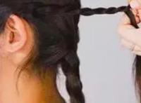 简单大气的编发发型女