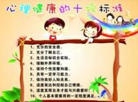 小学生心理健康的内容有哪些