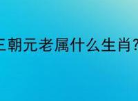 三朝元老属什么生肖？