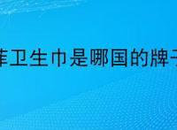 苏菲卫生巾是哪国的牌子？