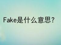 Fake是什么意思?