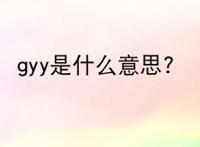 gyy是什么意思?