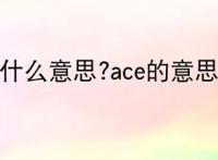 ace是什么意思?ace的意思解释