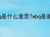 wbq是什么意思?wbq是谁？