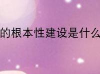 党的根本性建设是什么？