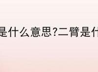 你二臂吧是什么意思?二臂是什么意思？