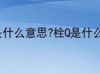 栓Q是什么意思?栓Q是什么梗?