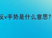 反v手势是什么意思?