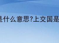 上交国是什么意思?上交国是什么梗