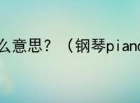 piaono是什么意思? （钢琴piano的恶搞版）