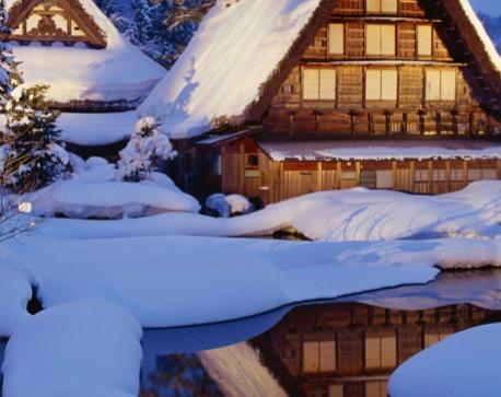 真实雪景图片