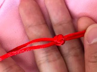 纽扣结收尾编法