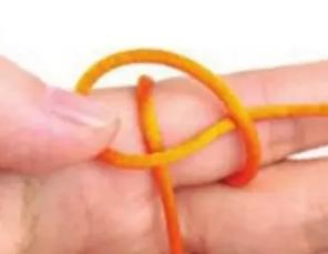 纽扣结收尾编法