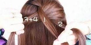 懒人扎出简单漂亮头发步骤