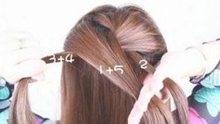 懒人扎出简单漂亮头发步骤