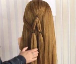 懒人扎出简单漂亮头发步骤