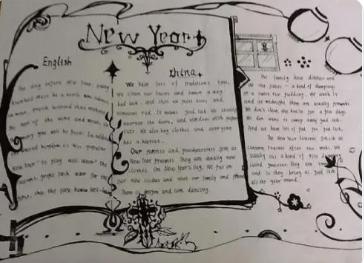 漂亮的初一英语手抄报图片