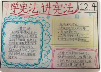 小学生宪法手抄报简单又漂亮