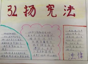 小学生宪法手抄报简单又漂亮