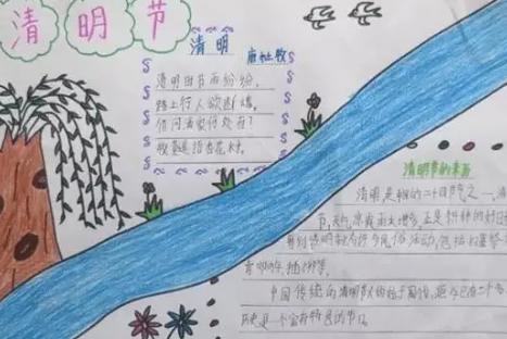 清明节手抄报简单又漂亮又好画