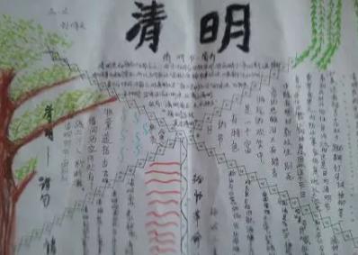 清明节手抄报简单又漂亮又好画