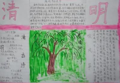 清明节手抄报简单又漂亮又好画