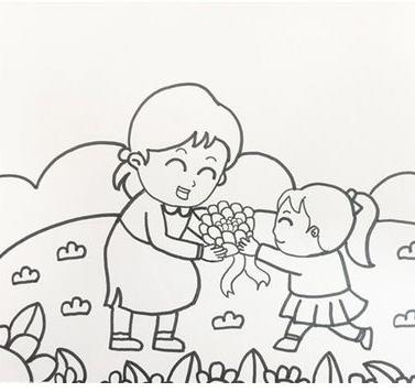 母亲节送给妈妈的画要怎么画