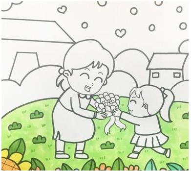 母亲节送给妈妈的画要怎么画
