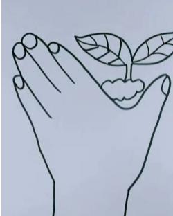 植树节画画简单又漂亮的画四年级