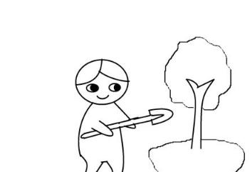 植树节画画简单又漂亮的画四年级