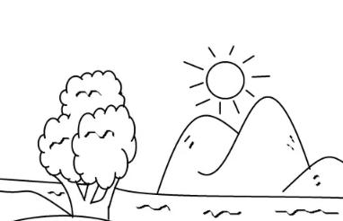 10一15岁画画风景