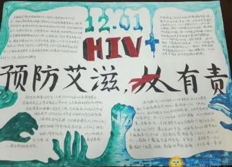 预防艾滋病的手抄报图片