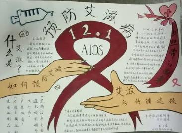 预防艾滋病的手抄报图片