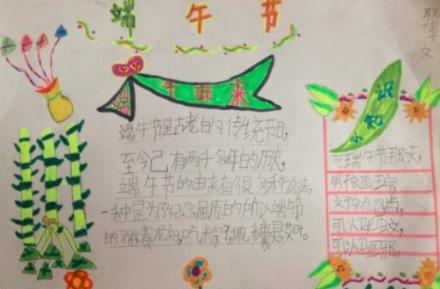 1～3年级端午节手抄报