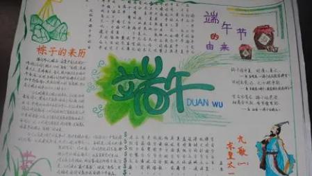 1～3年级端午节手抄报