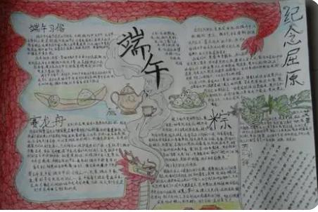 1～3年级端午节手抄报