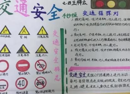 文明交通手抄报简单又漂亮