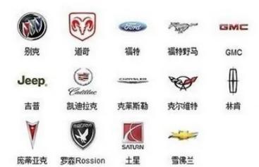 小型汽车标志大全