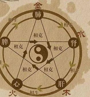 五行相克相生表