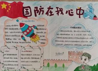 国防教育手抄报简单又漂亮字少