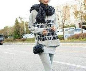 短款毛线围巾的各种围法图解