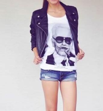 短裤牛仔衣怎么搭配