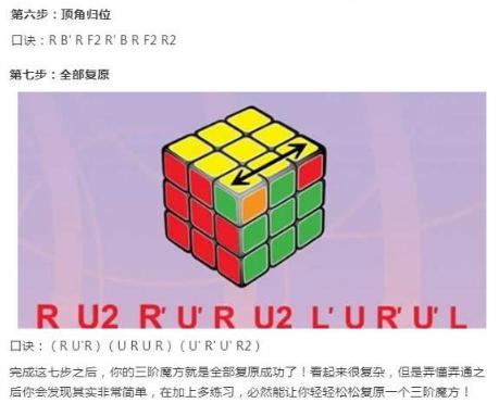 魔方的公式新手口诀完整版