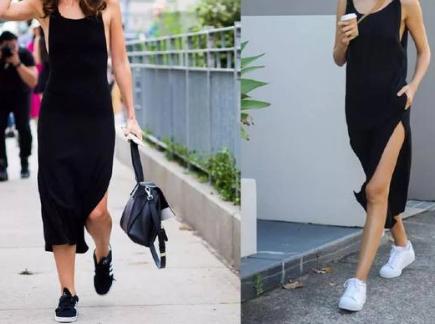 休闲鞋配什么裙子好看