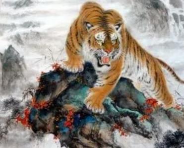 猛虎下山的寓意和象征