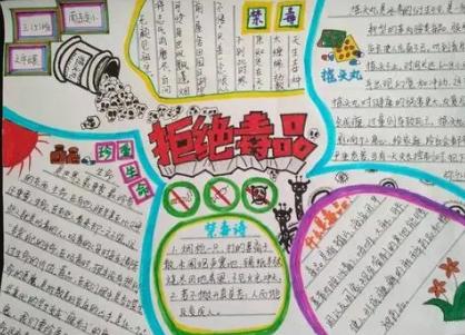 远离毒品手抄报