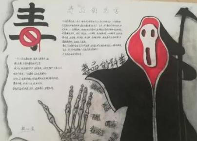 远离毒品手抄报