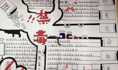 远离毒品手抄报