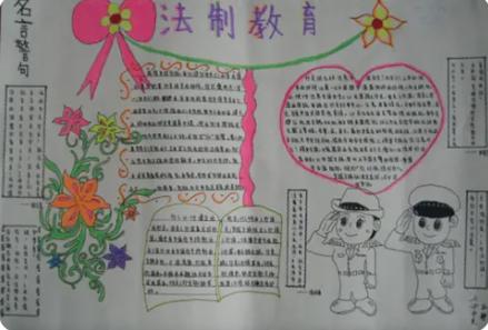 法制安全手抄报图片简单又漂亮